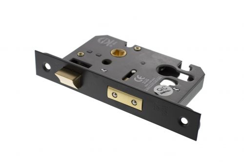 Click Here To Enlarge This Photo Of Atlantic - ALKSASHE25MB Euro Profile Mortice Sashlock &lbrack;CE&rsqb; 2&period;5" - Matt Black