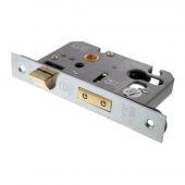Atlantic - ALKSASHE25SC Euro Profile Mortice Sashlock &lbrack;CE&rsqb; 2&period;5" - Satin Chrome