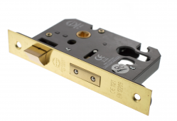 Atlantic - ALKSASHE3SB Euro Profile Mortice Sashlock &lbrack;CE&rsqb; 3" - Satin Brass