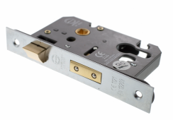 Atlantic - ALKSASHE3SC Euro Profile Mortice Sashlock &lbrack;CE&rsqb; 3" - Satin Chrome