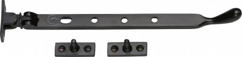 Click Here To Enlarge This Photo Of FB992 10 M&period;Marcus Black Iron Rustic Casement Window Stay 10"