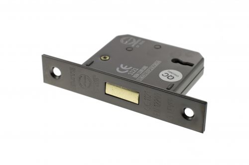 Click Here To Enlarge This Photo Of Atlantic - ALKDEAD3LK3BN 3 Lever Key Mortice Deadlock &lbrack;CE&rsqb; 3" - Black Nickel