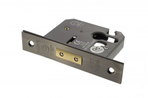 Click Here To Enlarge This Photo Of Atlantic - ALKDEADE25AB Euro Profile Mortice Deadlock &lbrack;CE&rsqb; 2&period;5" - Antique Brass