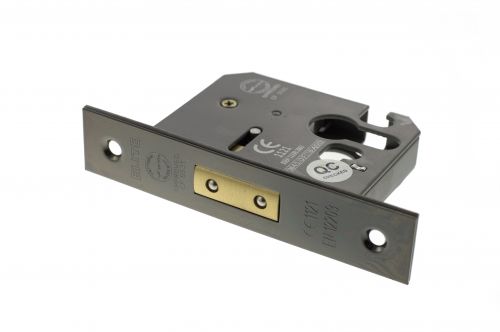 Click Here To Enlarge This Photo Of Atlantic - ALKDEADE25BN Euro Profile Mortice Deadlock &lbrack;CE&rsqb; 2&period;5" - Black Nickel