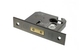 Atlantic - ALKDEADE25BN Euro Profile Mortice Deadlock &lbrack;CE&rsqb; 2&period;5" - Black Nickel