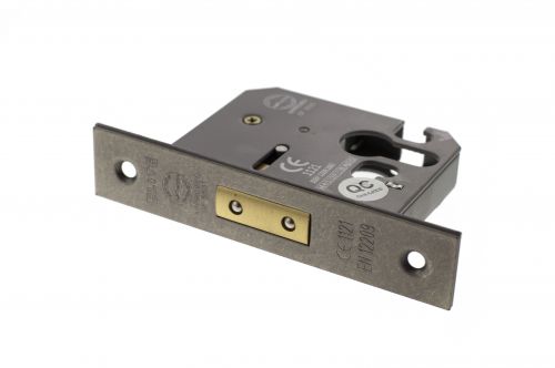 Click Here To Enlarge This Photo Of Atlantic - ALKDEADE25DS Euro Profile Mortice Deadlock &lbrack;CE&rsqb; 2&period;5" - Distressed Silver