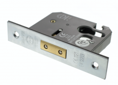 Atlantic - ALKDEADE25SC Euro Profile Mortice Deadlock &lbrack;CE&rsqb; 2&period;5" - Satin Chrome