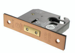 Atlantic - ALKDEADE25USC Euro Profile Mortice Deadlock &lbrack;CE&rsqb; 2&period;5" - Urban Satin Copper