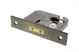 Atlantic - ALKDEADE3MAB Euro Profile Mortice Deadlock &lbrack;CE&rsqb; 3" - Matt Antique Brass