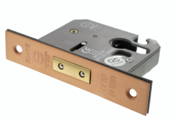 Atlantic - ALKDEADE3USC Euro Profile Mortice Deadlock &lbrack;CE&rsqb; 3" - Urban Satin Copper