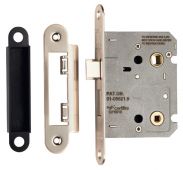 BAE5025SN&sol;R - Carlisle Brass Eurospec Easi-T Bathroom Lock 2&period;5" Residential &lpar;Radius&rpar; Satin Nickel