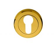 SZM001PVD - Carlisle Brass Serozzetta Euro Profile Escutcheon &lpar;Concealed Fix&rpar; PVD Stainless Brass