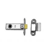 TLE8030NP&sol;R - Carlisle Brass Eurospec Tubular Latch 76mm &lpar;Radius Strike & Forend&rpar; Nickel Plated