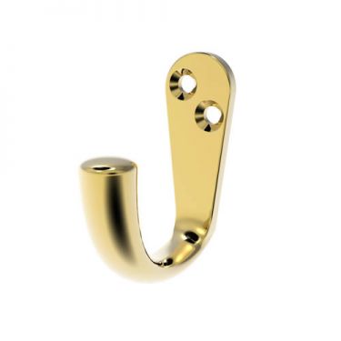 Click Here To Enlarge This Photo Of AA26 - Carlisle Brass Victorian Single Robe Hook Polished Brass