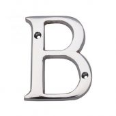 NBCP - Carlisle Brass Letter Face Fix &lpar;B&rpar; 53mm Polished Chrome