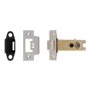 Click Here To Enlarge This Photo Of TLS5030SSS  - Carlisle Brass Easi-T Heavy Duty 76mm Tubular Latch &lpar;Square Corners&rpar; Satin Stainless Steel