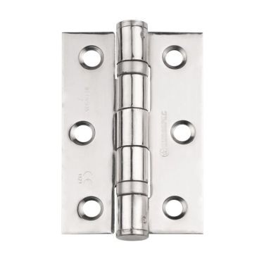 Click Here To Enlarge This Photo Of HIN1322&sol;7BSS - Carlisle Brass Eurospec 76mm x 51mm x 2mm Ball Bearing Hinges Grade 7 &lpar;40kg&rpar; Polished Stainless Steel