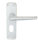 SAA21U - Carlisle Brass Eurospec Lever on Backplate Oval Profile Satin Anodised Aluminium