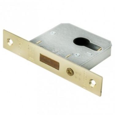 Click Here To Enlarge This Photo Of EDE5030EB - Carlisle Brass Eurospec Economy Euro Cylinder Deadlock 76mm Electro Brass