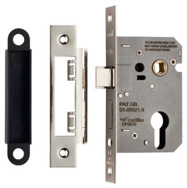 Click Here To Enlarge This Photo Of ESE5030SN - Carlisle Brass Eurospec Easi-T Euro Cylinder Sashlock Case 76mm Residential Satin Nickel