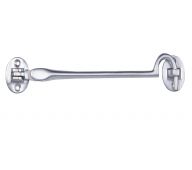 AA61SC - Carlisle Brass Cabin Hook - Lightweight &lpar;Silent Pattern&rpar; 102mm Satin Chrome