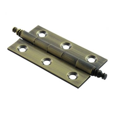 Click Here To Enlarge This Photo Of FTD805DAB - Carlisle Brass Fingertip Design Finial Cabinet Hinge 64 x 35 x 2mm Antique Brass