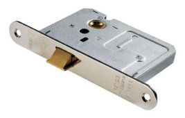 ULE5025NP&sol;R - Carlisle Brass Eurospec Easi-T Upright Latch &lpar;Economy&rpar; 64mm Radius Nickel Plated
