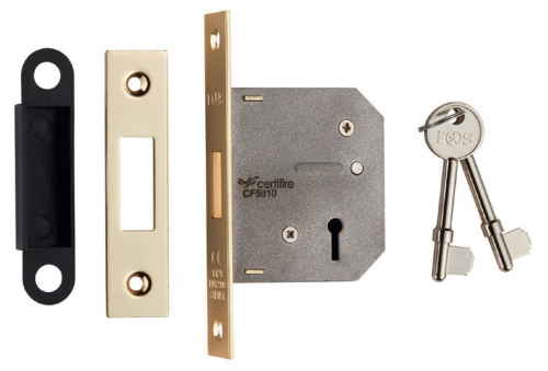 Click Here To Enlarge This Photo Of LDE5330EB - Carlisle Brass Eurospec 3 Lever Contract Deadlock 76mm Electro Brass