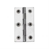 HG99-120-SC Heritage Brass Hinge Brass 2 &half;" x 1 &frac38;" Satin Chrome Finish