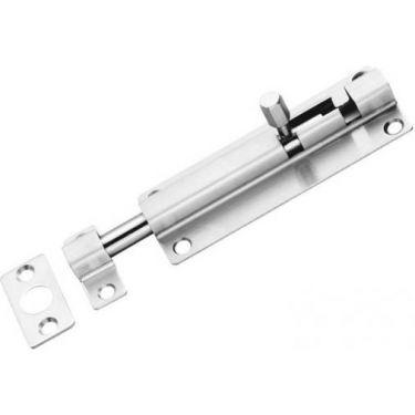 Click Here To Enlarge This Photo Of BBT1080BSS - Carlisle Brass Eurospec 80 x 38mm Straight Barrel Bolt Bright Stainless Steel