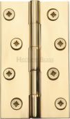 HG99-130-PB Heritage Brass Hinge Brass 4" x 2 &frac38;" Polished Brass Finish
