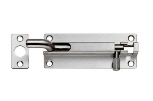 Click Here To Enlarge This Photo Of BBT1150CR&sol;SSS - Carlisle Brass Eurospec 150 x 38mm Cranked Barrel Bolt Satin Stainless Steel