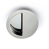 FPH1004SSS - Carlisle Brass Eurospec Circular Flush Pull 89mm Dia&period;&lpar;Semi Circular Inset&rpar; Satin Stainless Steel