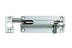 BBT1100CR&sol;BSS - Carlisle Brass Eurospec 100 x 38mm Cranked Barrel Bolt Bright Stainless Steel