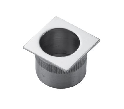 Click Here To Enlarge This Photo Of ART56QSC - Carlisle Brass Manital &lpar;Square&rpar; Flush Finger Pull 27 x 27mm Satin Chrome