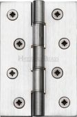 HG99-350-SC Heritage Brass Hinge Brass with Phosphor Washers 4" x 2 &frac58;" Satin Chrome Finish
