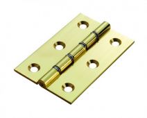 HDPBW61 - Carlisle Brass Double Phosphor Bronze Washered Butt Hinges &lpar;Lacquered&rpar; 102mm x 67mm x 4mm Polished Lacquered