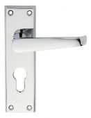 CBV30YCP - Carlisle Brass Victorian Lever Lock Furniture&sol;Euro Profile &lpar;Contract Range&rpar; Polished Chrome