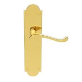 CBS67 - Carlisle Brass Victorian Shaped Scroll Lever Latch Furniture &lpar;Contract Range&rpar; Polished Brass