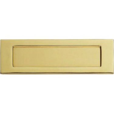 Click Here To Enlarge This Photo Of M36A - Carlisle Brass - Victorian Letter Plate- Polished Brass - Size&colon; 253x77mm - c&sol;c&colon; 224mm - Aperture&colon; 194x42mm