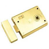 RLE8043PB - Carlisle Brass Eurospec Rim Latch 105mm x 81mm Polished Brass