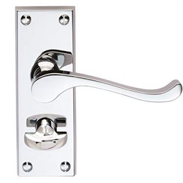 Click Here To Enlarge This Photo Of CBS55WCCP - Carlisle Brass Victorian Scroll- Lever Privacy Furniture &lpar;Contract Range&rpar; Polished Chrome
