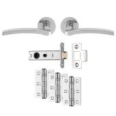 UDP009CP&sol;INTB - Carlisle Brass 'Tavira' Ultimate Door Pack - Polished Chrome