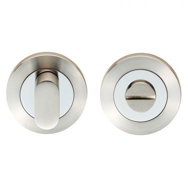 Click Here To Enlarge This Photo Of SWT1016DUO - Carlisle Brass Eurospec Turn & Coin Release Satin Stainless Steel&sol;Polished Stainless Steel