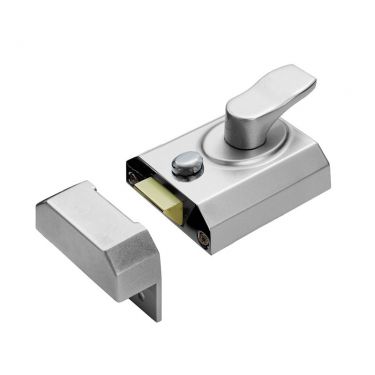 Click Here To Enlarge This Photo Of RCN8240SC - Carlisle Brass Eurospec Rim Cylinder Nightlatch 40mm c&sol;w Cylinder Satin Chrome