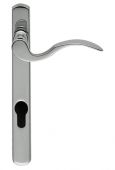 M140NP92CPLH - Carlisle Brass Narrow Plate Scroll Lever Furniture &lpar;92mm Centres - 180mm Screw Centres&rpar; Left Hand - Polished Chrome