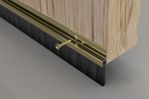 Click Here To Enlarge This Photo Of Stormguard Heavy Duty Brush Door Seal 914mm Gold &lpar;02SR0190914G&rpar;
