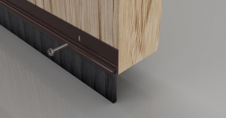 Stormguard PVC Door Bottom Brush 914mm Brown &lpar;02SR0200914B&rpar;