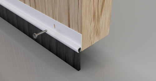 Click Here To Enlarge This Photo Of Stormguard PVC Door Bottom Brush 914mm White &lpar;02SR0200914W&rpar;