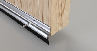 Stormguard Heavy Duty Rubber Door Seal 914mm Aluminium &lpar;03SR0210914A&rpar;